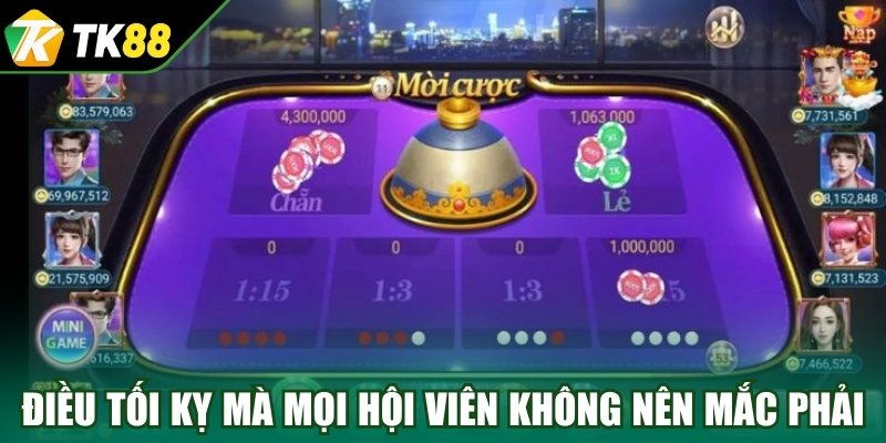 Điều tối kỵ mà mọi hội viên không nên mắc phải