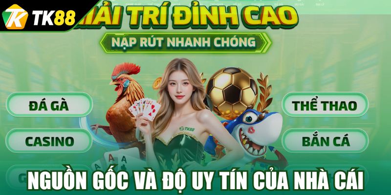 Nguồn gốc và độ uy tín của nhà cái Tk88