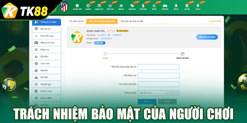 Trách nhiệm cần thực hiện để bảo vệ thông tin